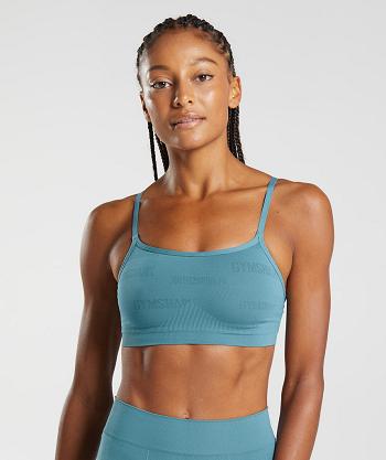 Dámské Bralette Gymshark Seamless Jacquard Blankyt | CZ 3172LIS